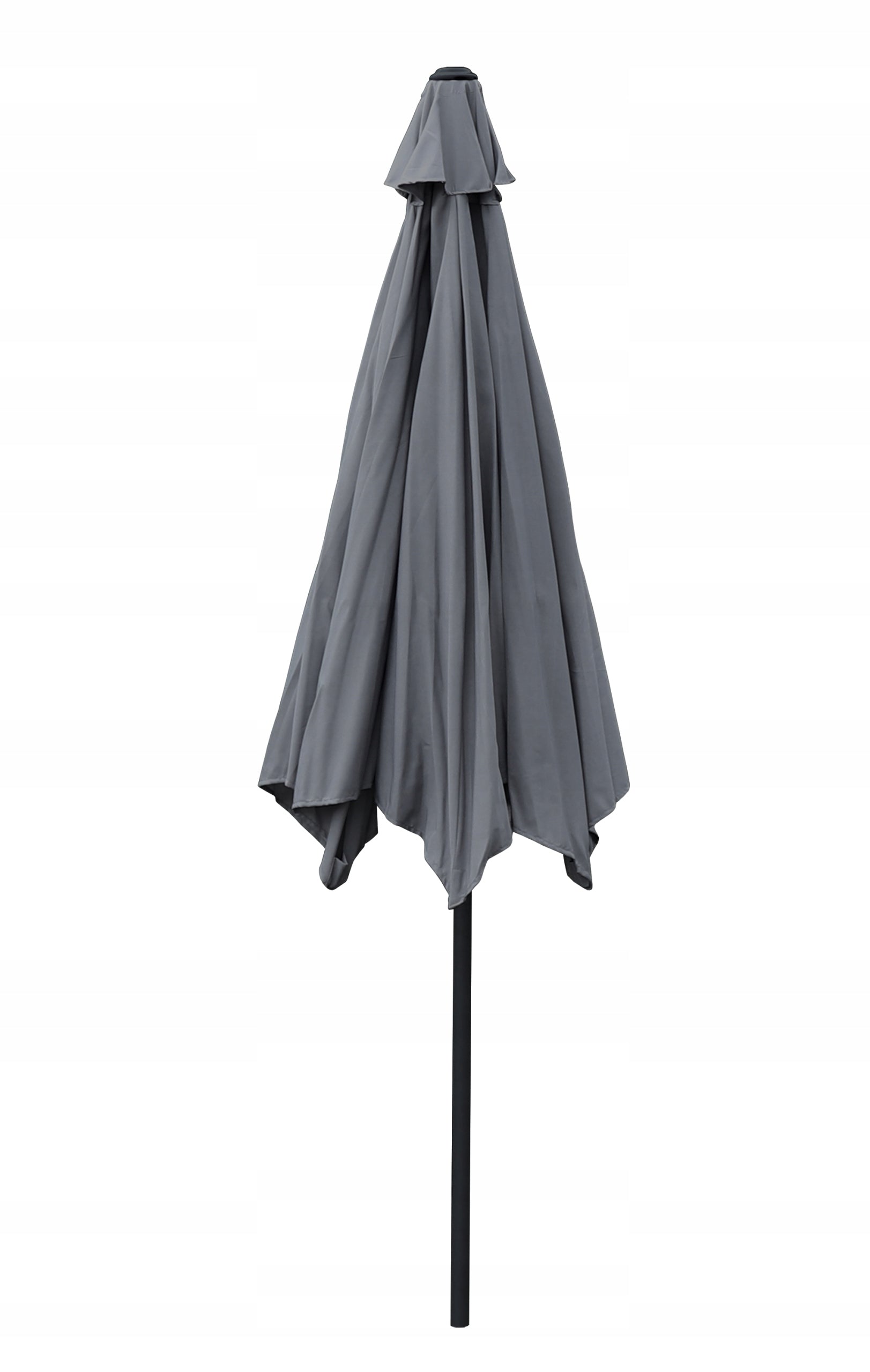 GARDEN UMBRELLA 300 CM WATERPROOF STRONG SOLID FOLDING WITH CRANK Color gray
