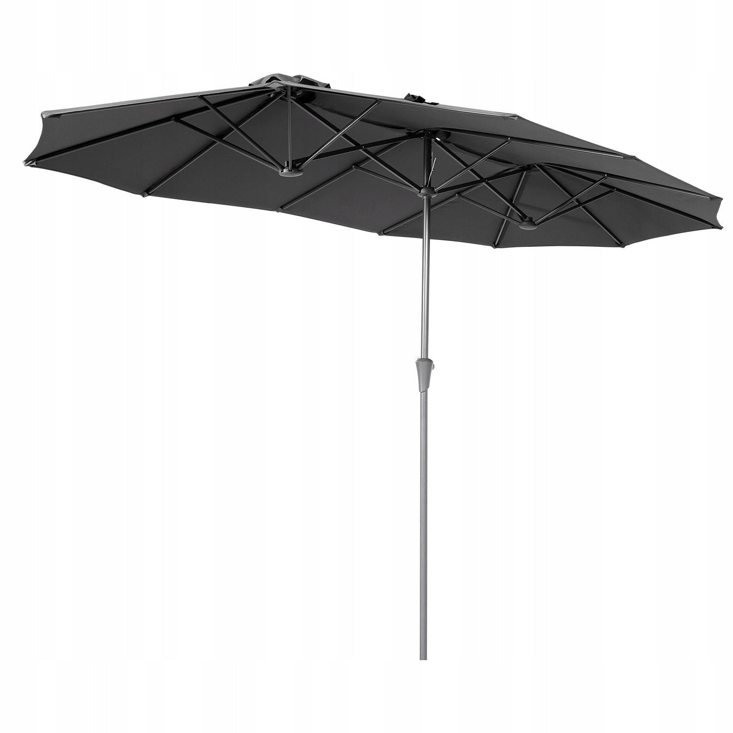 GARDEN UMBRELLA DOUBLE LARGE ANTHRACITE GREY SEKEY 300 x 160 220G/M2 Manufacturer code 22
