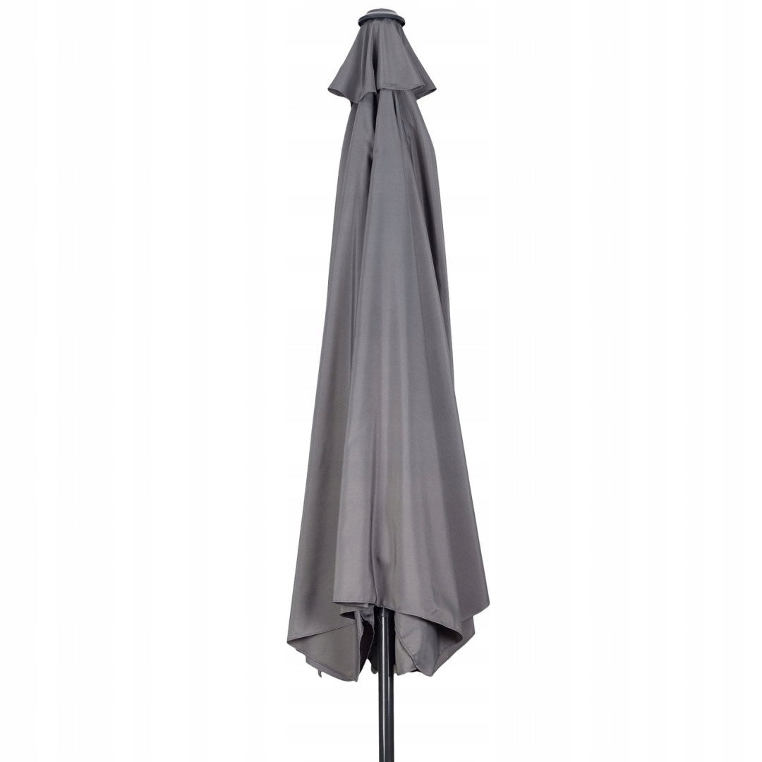 GARDEN UMBRELLA HALF-UMBRELLA WITH WALL CRANK FOR TERRACE GREY BALCONY 2,7m Manufacturer no brand