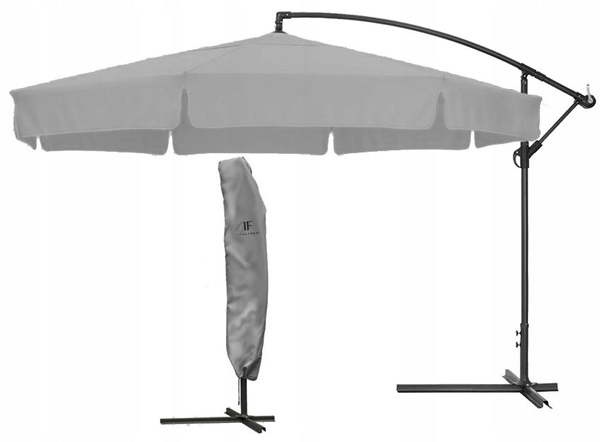 GARDEN UMBRELLA LARGE 350CM FOLDING 8 SEGMENT
