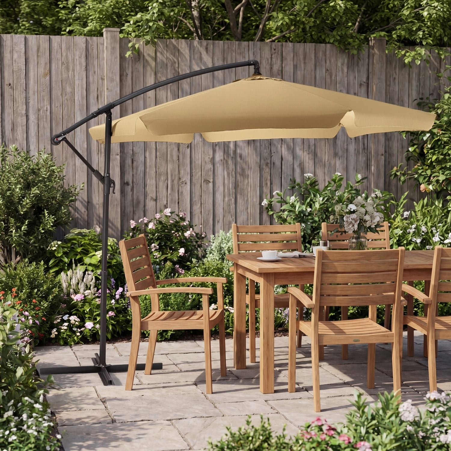 GARDEN UMBRELLA LARGE 3M FOLDING ADJUSTMENT WITH BOOM UV50 LED LUVERNO Manufacturer Luverno