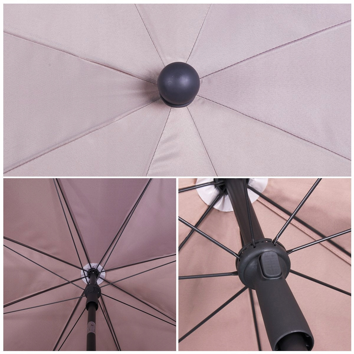 GARDEN UMBRELLA SEKEY CAPPUCINO 200 CM Product height 200 cm