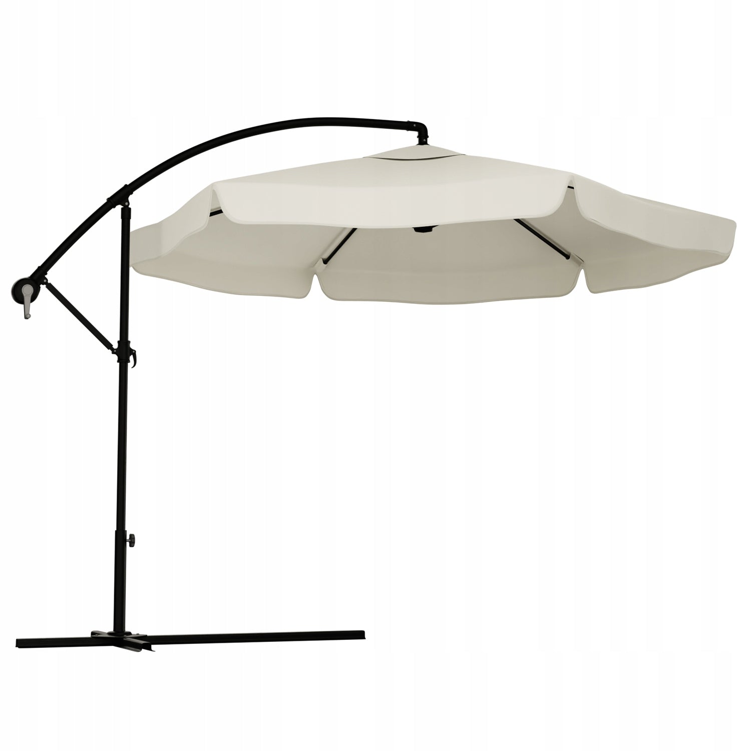 GARDEN UMBRELLA WATERPROOF ON BOOM WITH FRILL 350cm + COVER 3,5M Product weight with unit packaging 15 kg