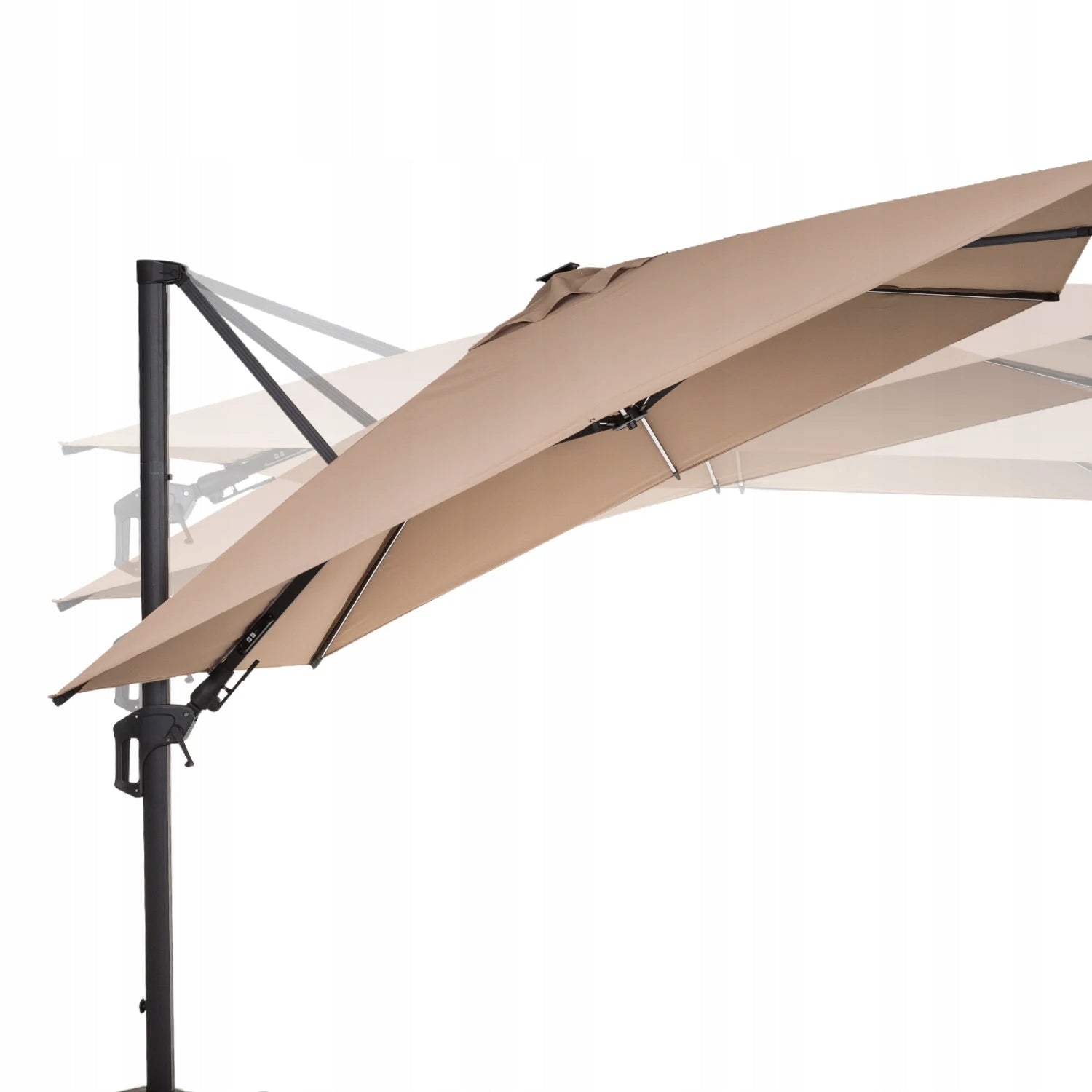 GARDEN UMBRELLA WITH BOOM BLUMFELDT COVER LARGE FOLDING 3X3M LED Diameter/width 300 cm