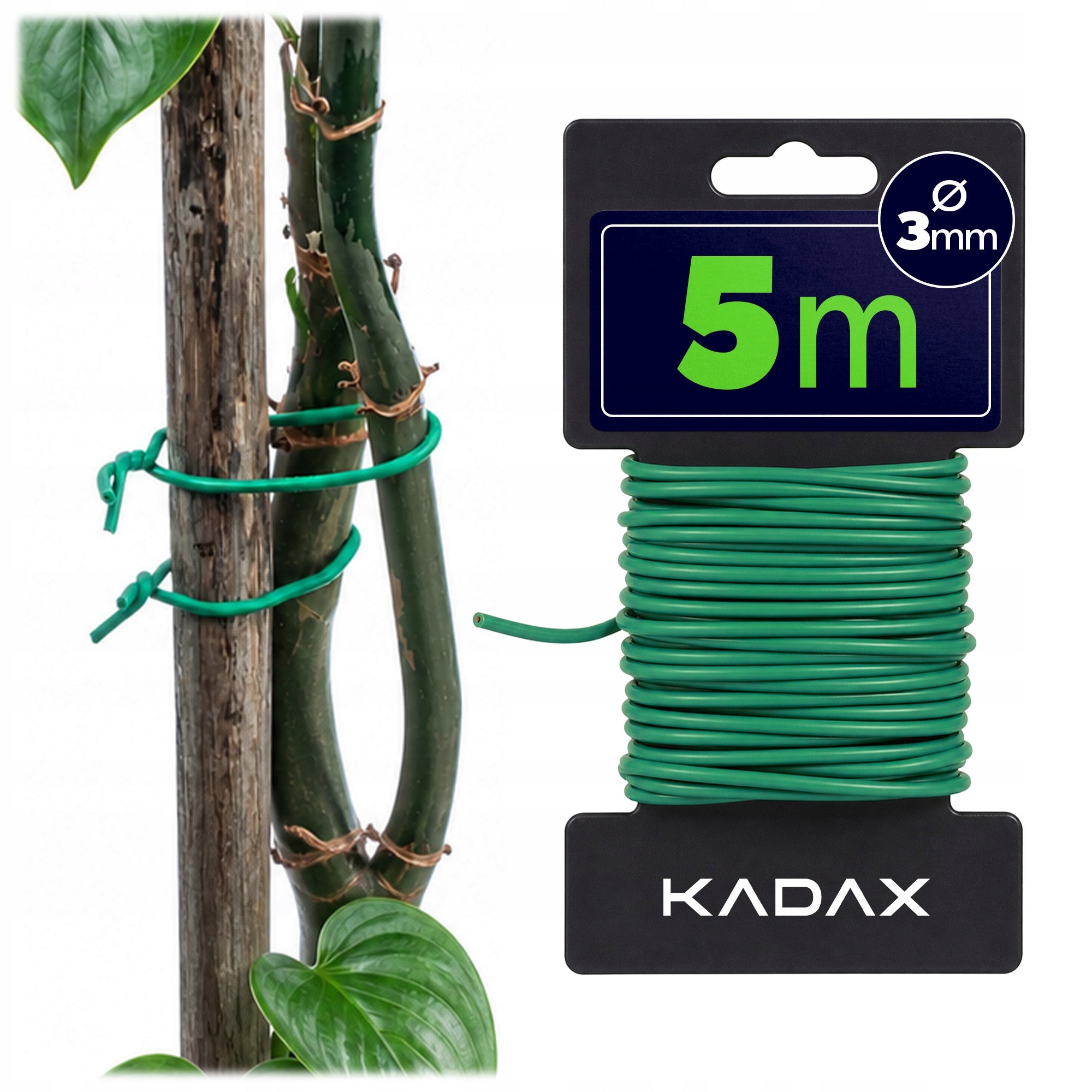 GARDEN WIRE 5 M COATED PLANT BINDING WIRE GREEN