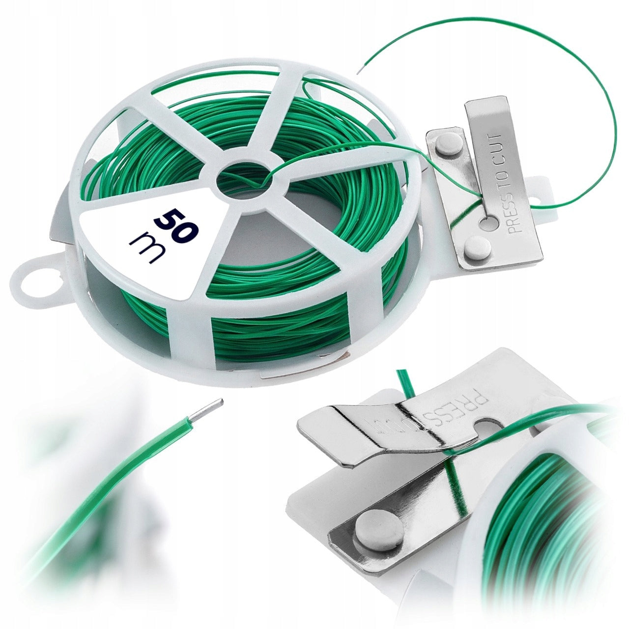GARDEN WIRE 50 M COATED WITH CUTTER PLANT BINDING