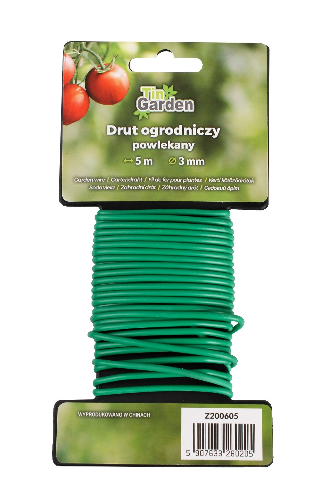 GARDEN WIRE SOFT COATED FOR PLANT LIGATION 3mm x 5m