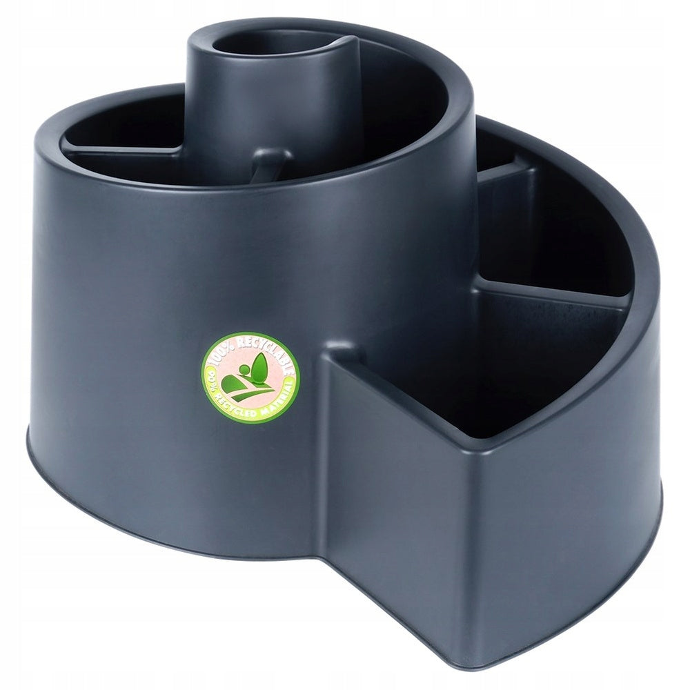 GARDEN plant stand plastic black spiral large outdoor pot Brand Vilde