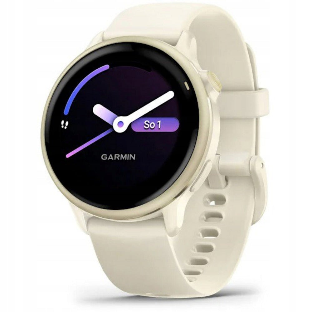 GARMIN Vivoactive 6 Smart Watch, Lunar Gold/Bone Band