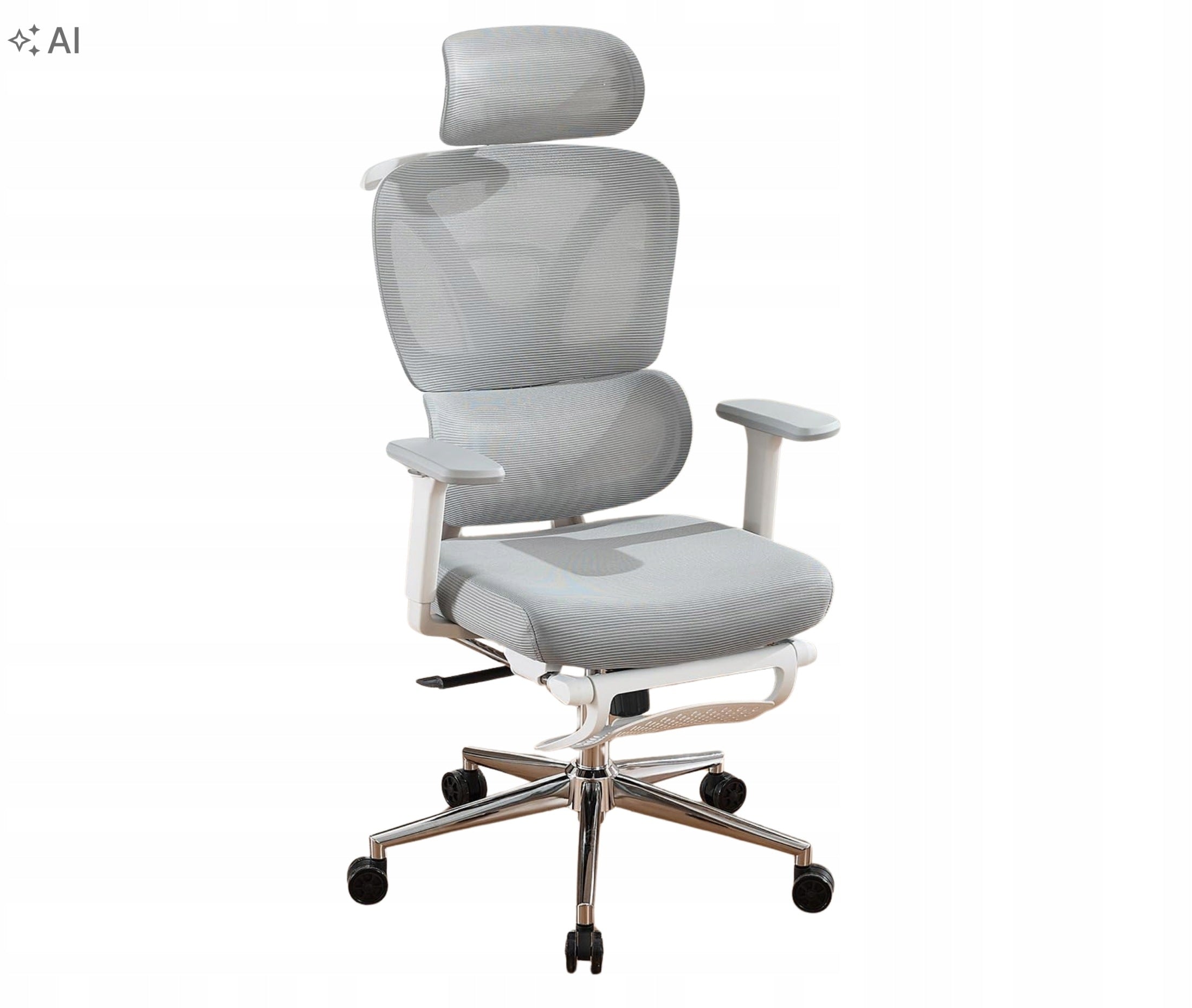 GARVEE Office Chair Ergonomic Mesh Footrest 3D Grey
