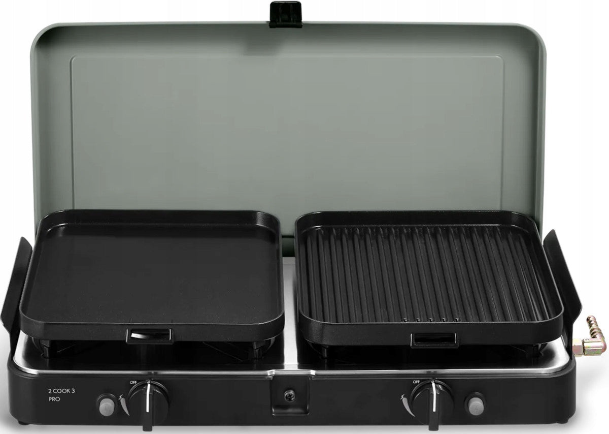 GAS COOKER 2-BURNER PIEZO CADAC 2 COOK 3 PRO DELUXE 30mbar Manufacturer code 203P1-20-EU