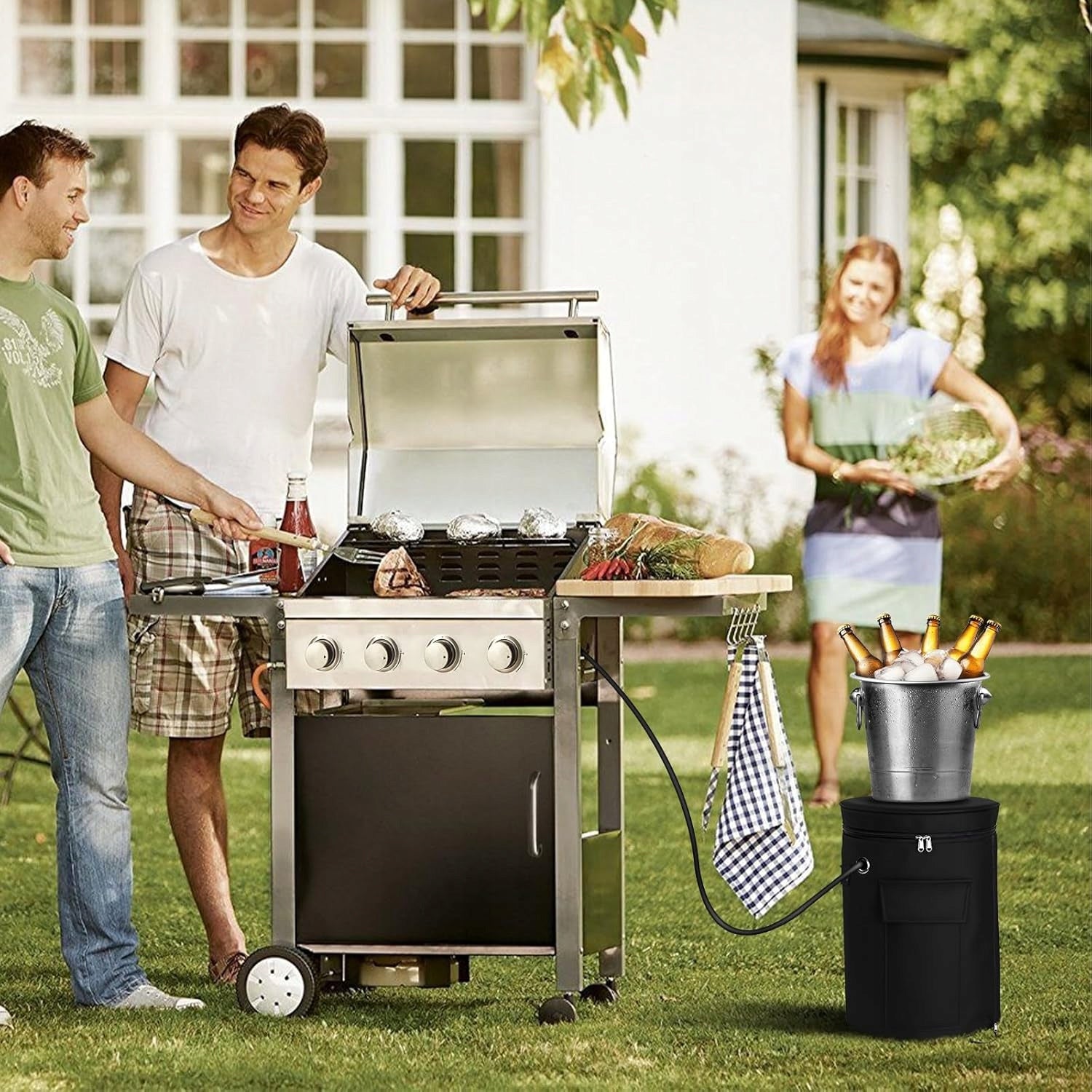 GAS CYLINDER COVER WATER RESISTANT UV RAYS COVER BLACK 30x30 Manufacturer code POKROWIEC NA BUTLĘ GAZOWĄ STREFAZAKUPÓW