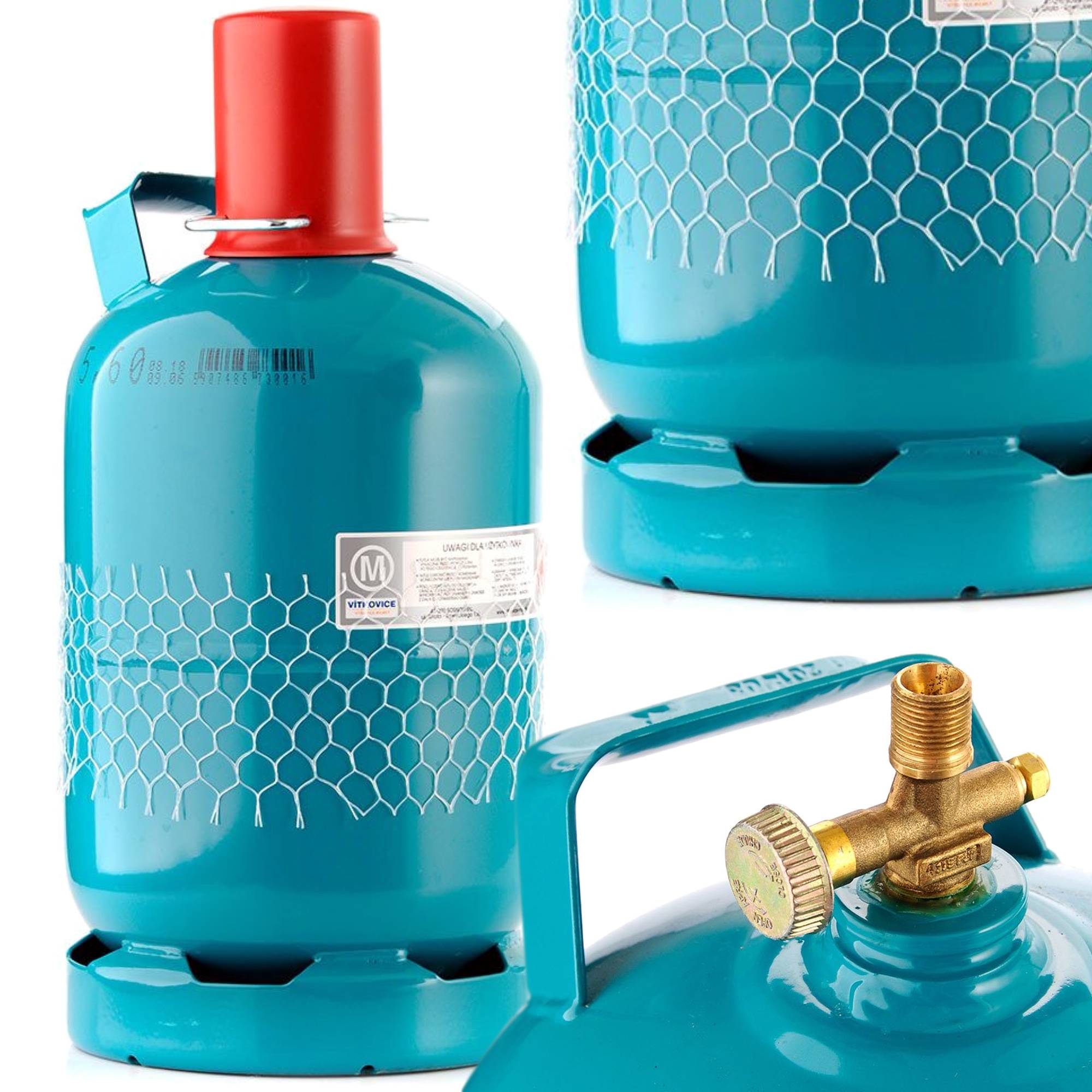 GAS CYLINDER TOURIST PROPANE-BUTANE NEW 5KG