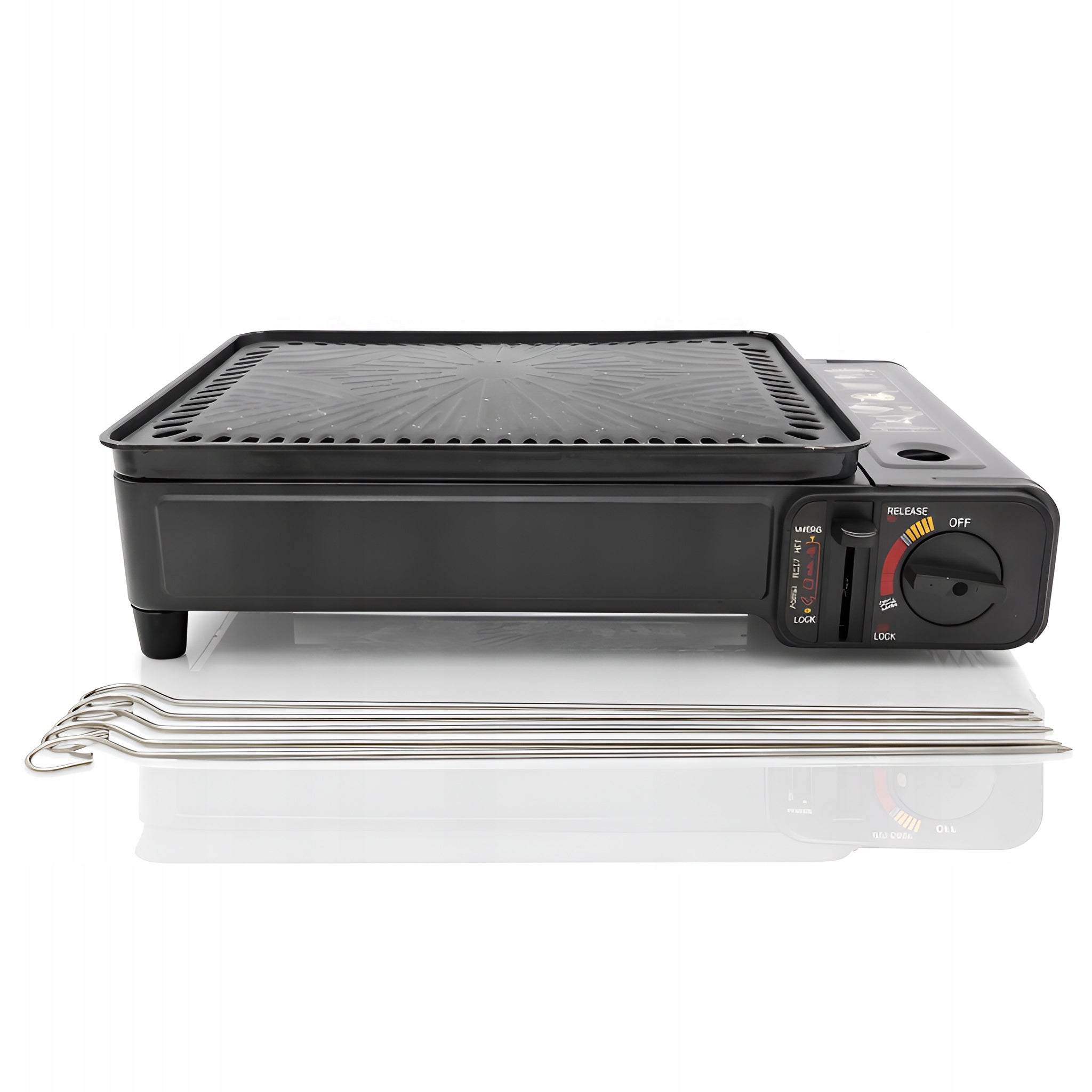 GAS GRILL 2 in 1 Tourist Cartridge Portable Gas Stove SET Number of burners 2