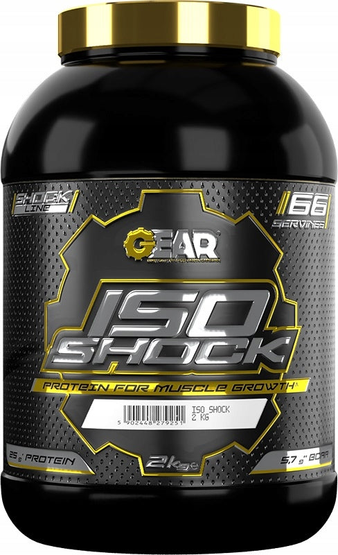 GEAR Iso Shock 2 kg Vanilla - Whey Protein Isolate - Vanilla Flavor