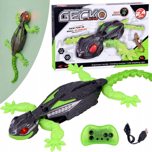 GECKO LIZARD REMOTE CONTROLLED WALKING ON WALLS INTERACTIVE REMOTE CONTROL Brand Zaxer