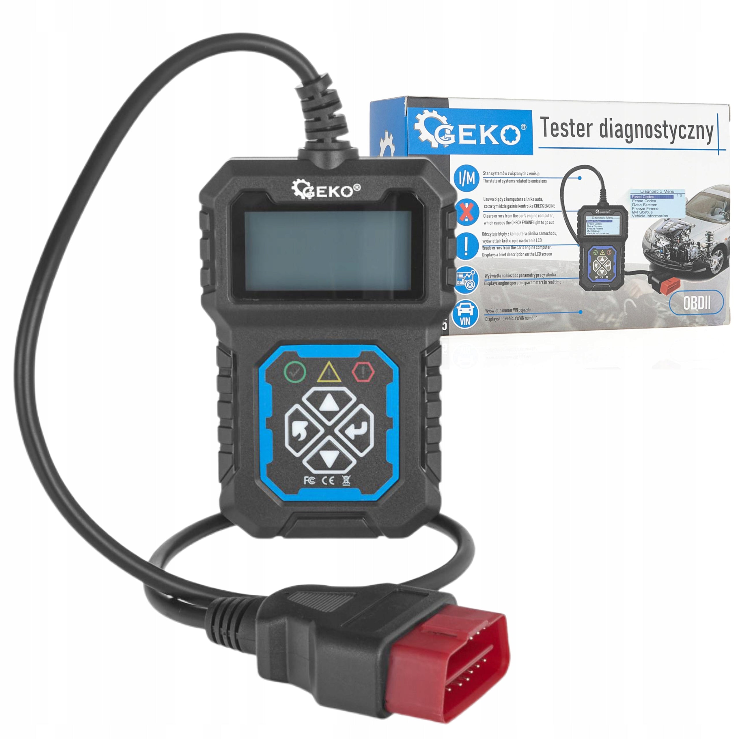GEKO DIAGNOSTIC TESTER OBDII T31 G02945