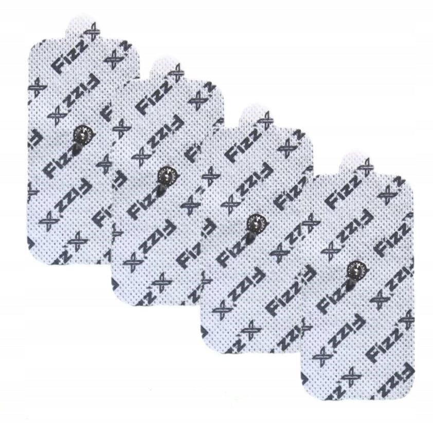 GEL ELECTRODES 10X5CM FOR COMPEX AND CHATTANOOGA SNAP BUTTON 3.75MM TENS