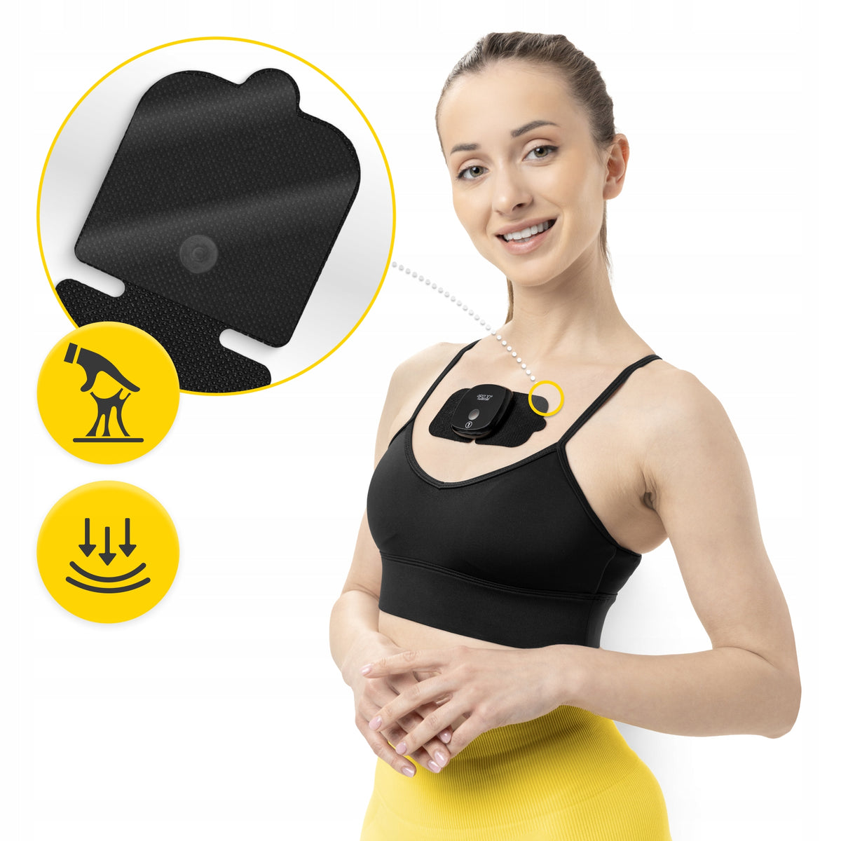 GEL ELECTRODES PADS FOR ELECTROSTIMULATION OVERLAY STIMULATION COMBO 2 pcs. EAN (GTIN) 5905973406383
