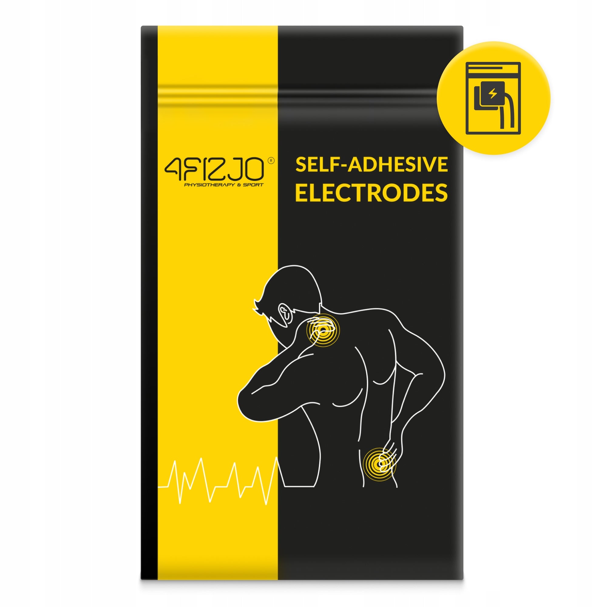 GEL ELECTRODES PADS FOR ELECTROSTIMULATION OVERLAY STIMULATION TENS 2 pcs. EAN (GTIN) 5907739317131