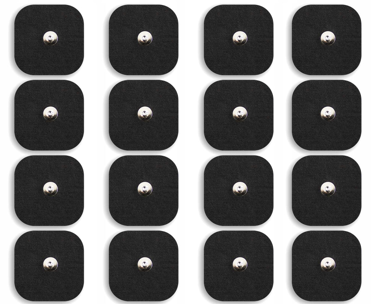 GEL ELECTRODES PADS TENS EMS BUTTON COMPEX 16 pcs