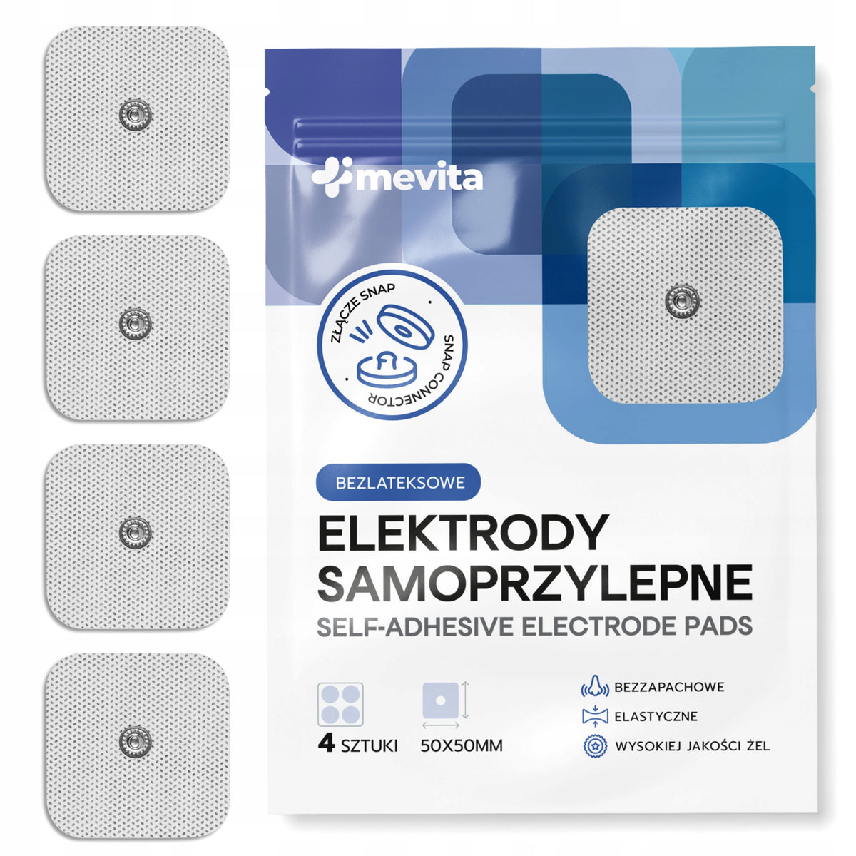 GEL ELECTRODES PADS TENS EMS FOR ELECTROSTIMULATION SANITAS Beurer 4 pcs