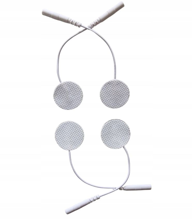 GEL ELECTRODES SMALL ROUND 25 MM 2,5CM PIN 2 MM TENS EMS 4 PCS