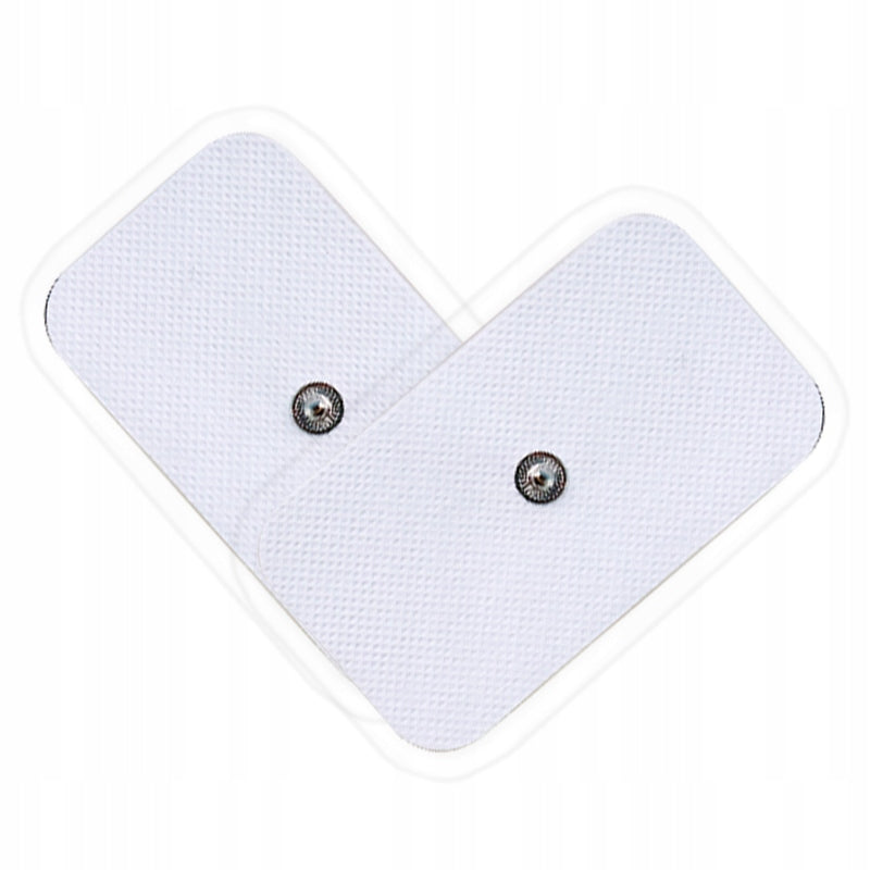 GEL ELECTRODES TENS EMS LARGE snap 3,5mm 2x Batteries included no