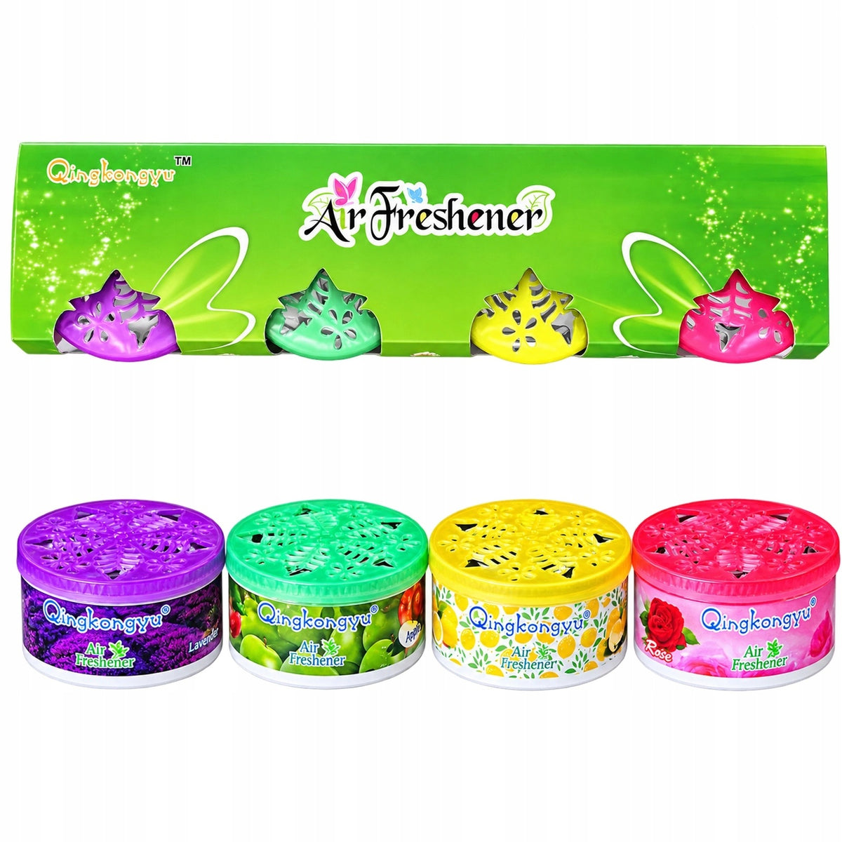 GEL FRAGRANCE 6x3CM set of 4 gel freshener Kind can air fresheners