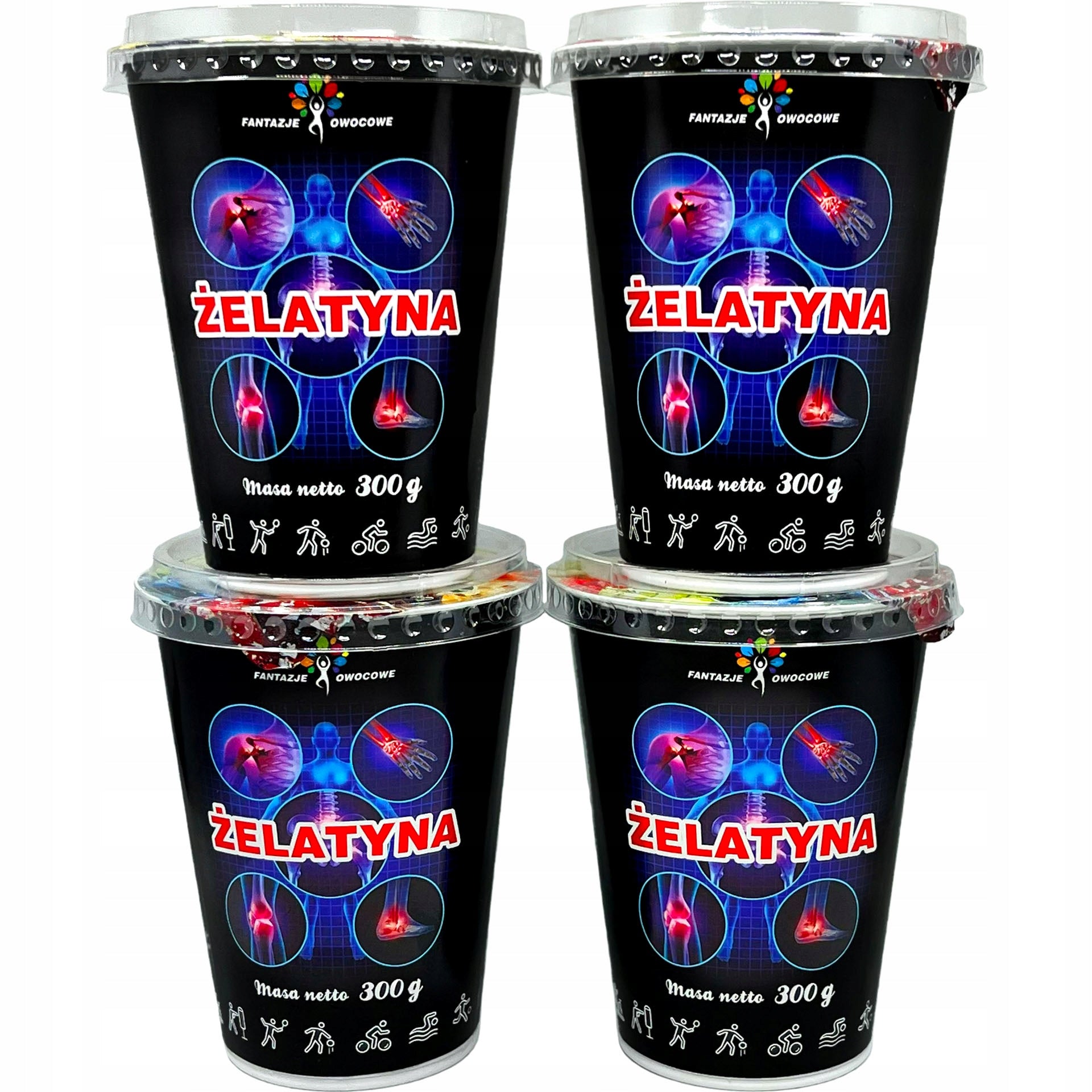 GELATIN POWDER "JOINTS AND HEALTHY BONES" SET 4x300 g