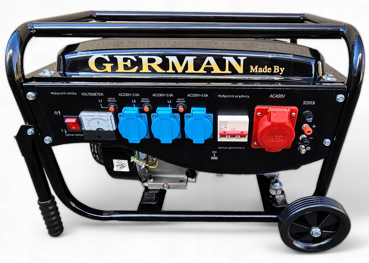 GENERATOR SET A8 5,2kW WHEEL COPPER CURRENT AVR+ COPPER STATOR GERMAN Brand German