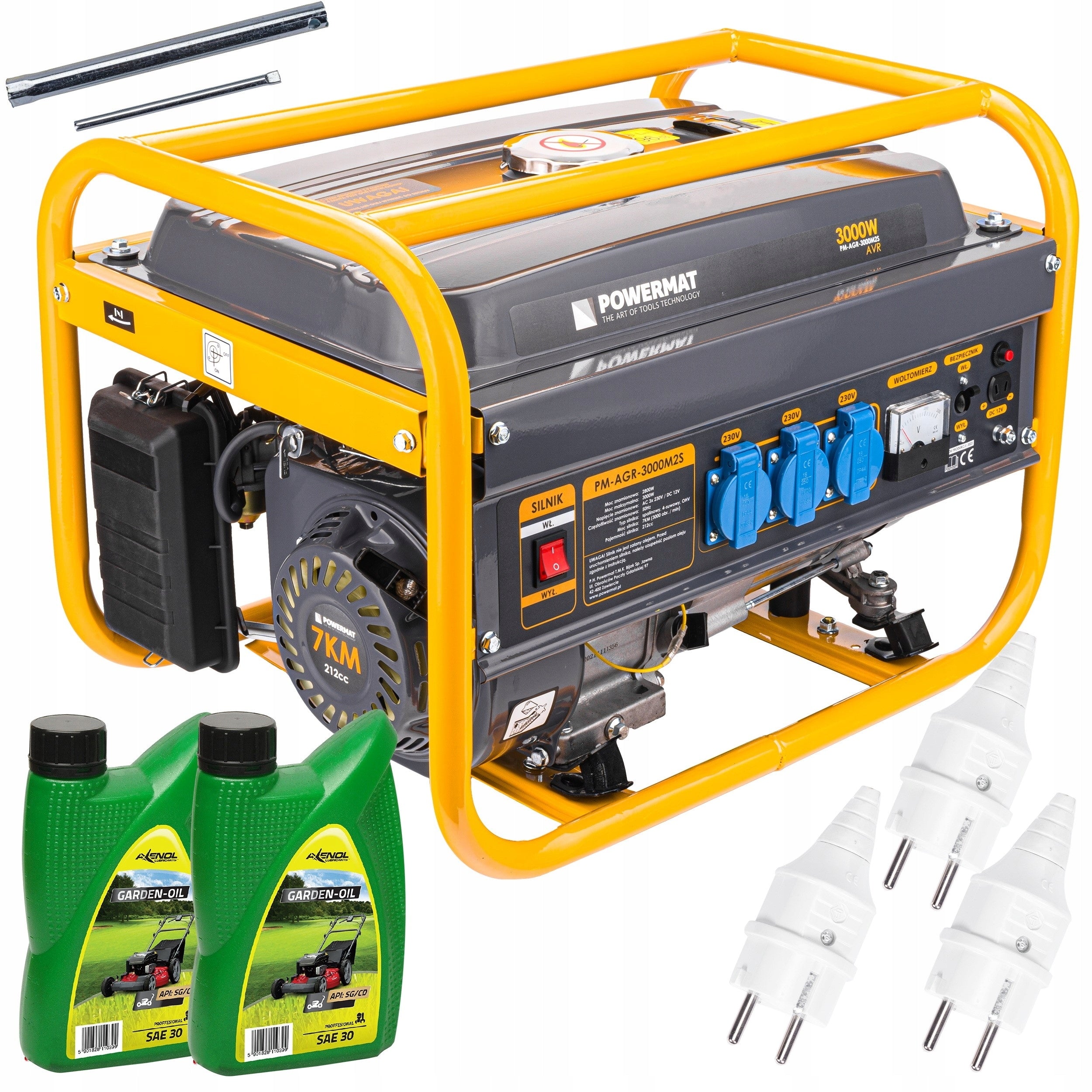 GENERATOR SET CURRENT GENERATOR 3000W 230V 12V STABILIZATION AVR POWERFUL
