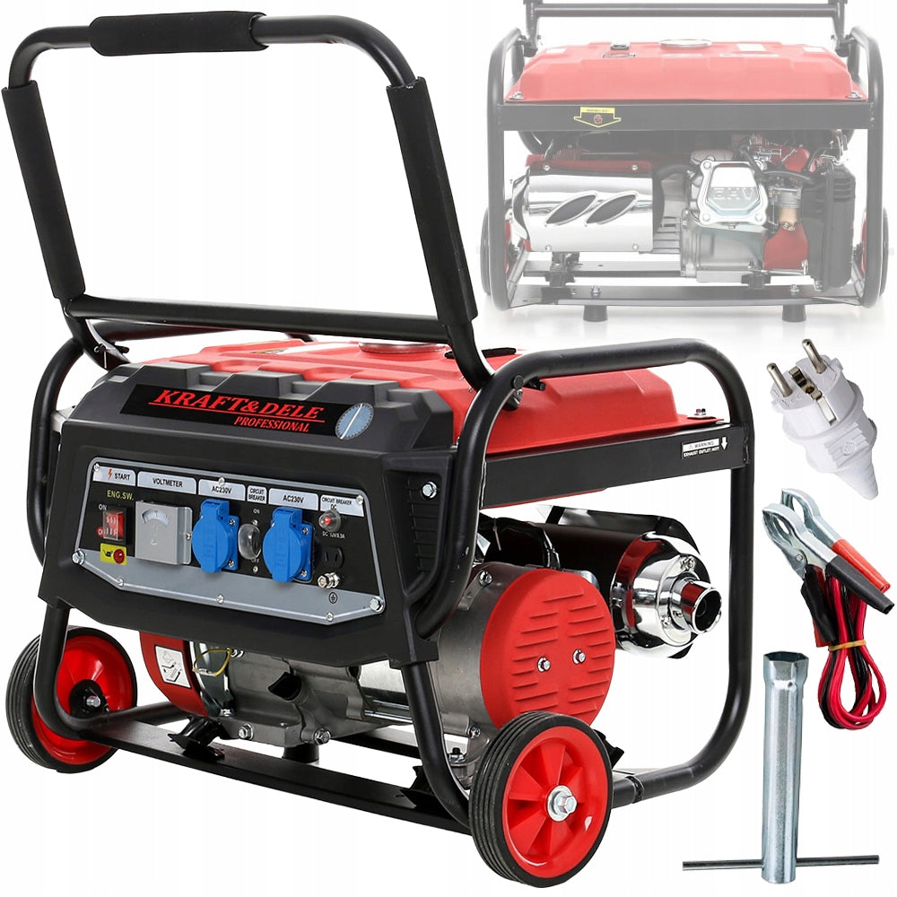 GENERATOR SET CURRENT GENERATOR 3kW 3000W 6,5KM 230V/12V 4-STROKE PETROL
