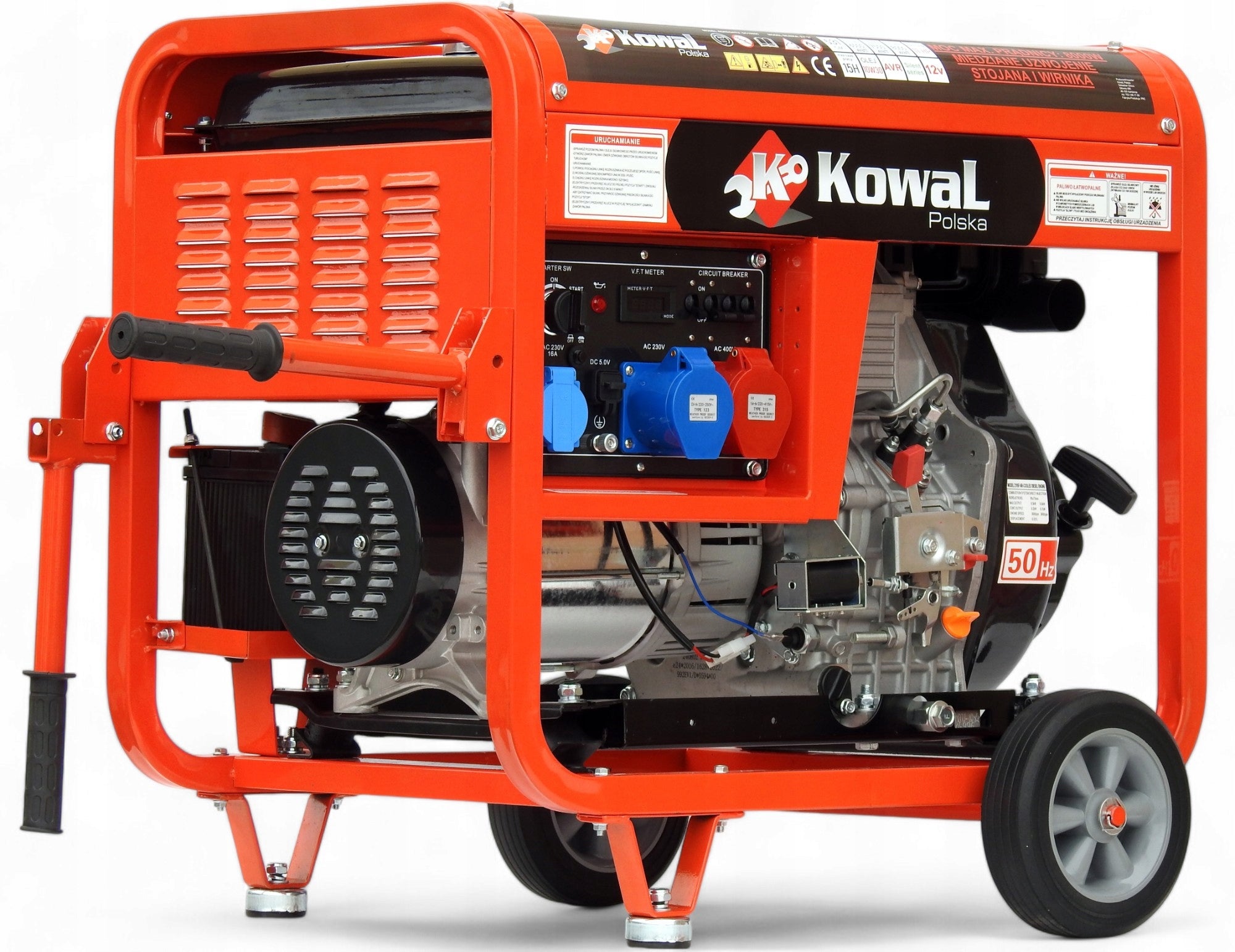 GENERATOR SET DIESEL 8KW blacksmith elstart COPPER GENERATOR dual power AVR Manufacturer code KowaL A20 PRO