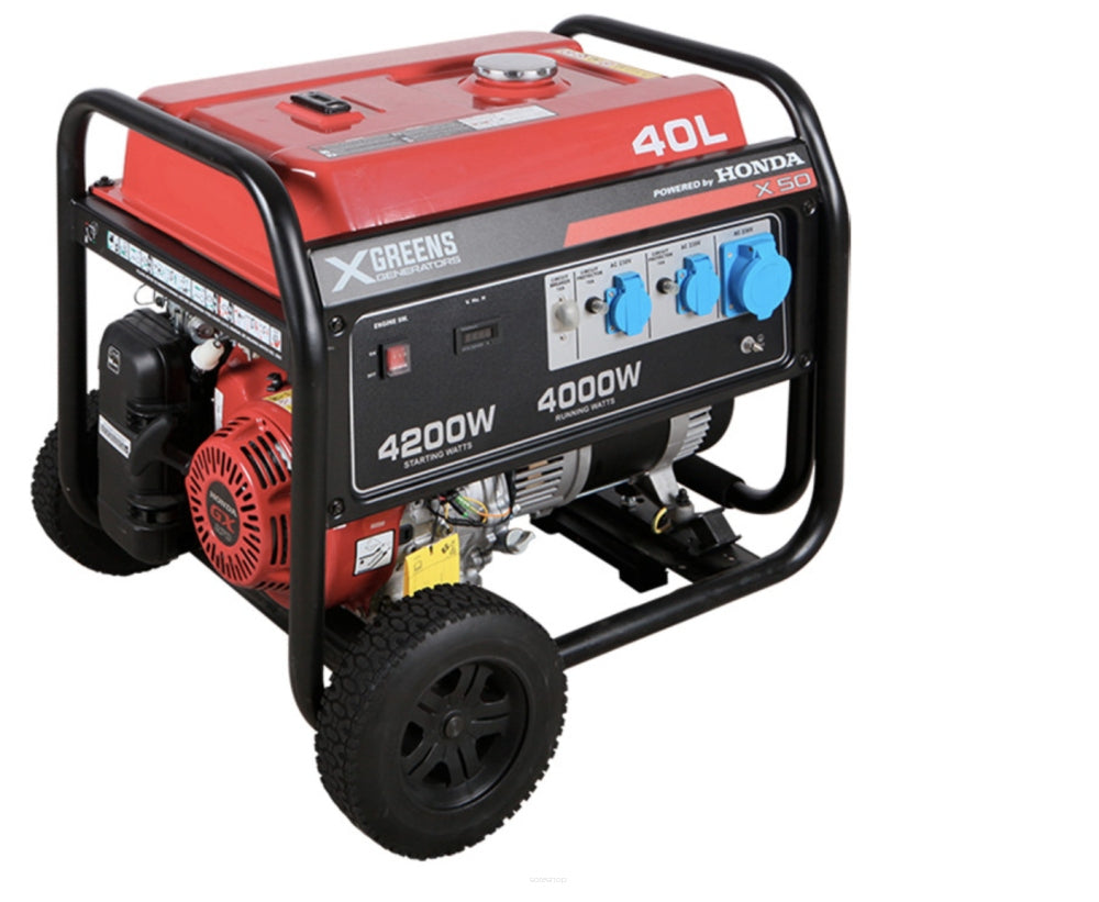 GENERATOR SET X50 WITH HONDA ENGINE GX270 4200 IN AVR Manufacturer code GX270