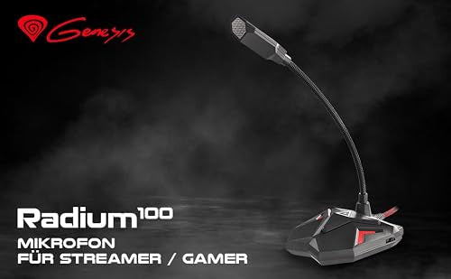 GENESIS RADIUM 100 USB GAMING MICROPHONE WITH LED FOR GAMING Steel Brand no brand