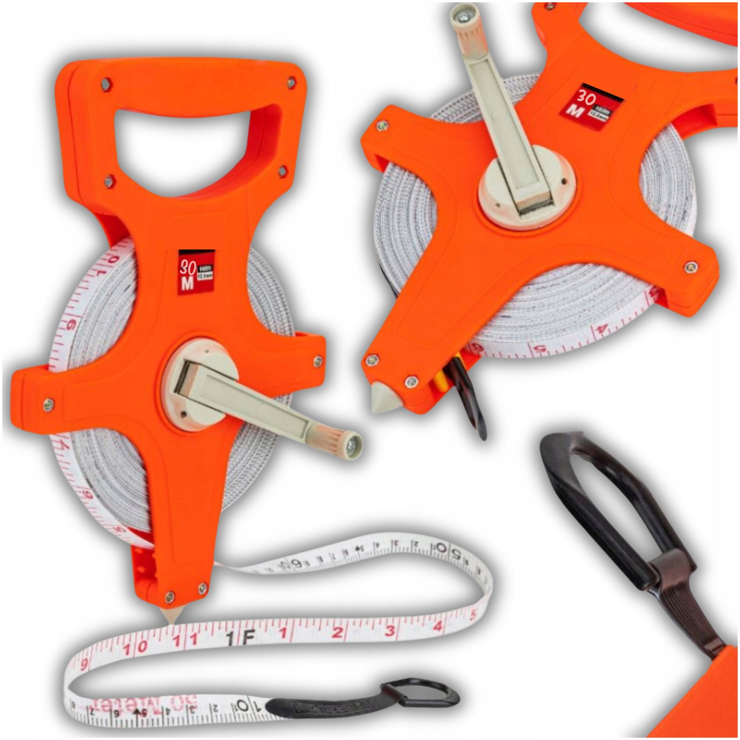 GEODESIC MEASURING TAPE WITH HANDLE MEASURE ROLLED MEASURING CUP METER 50M Packaging status original