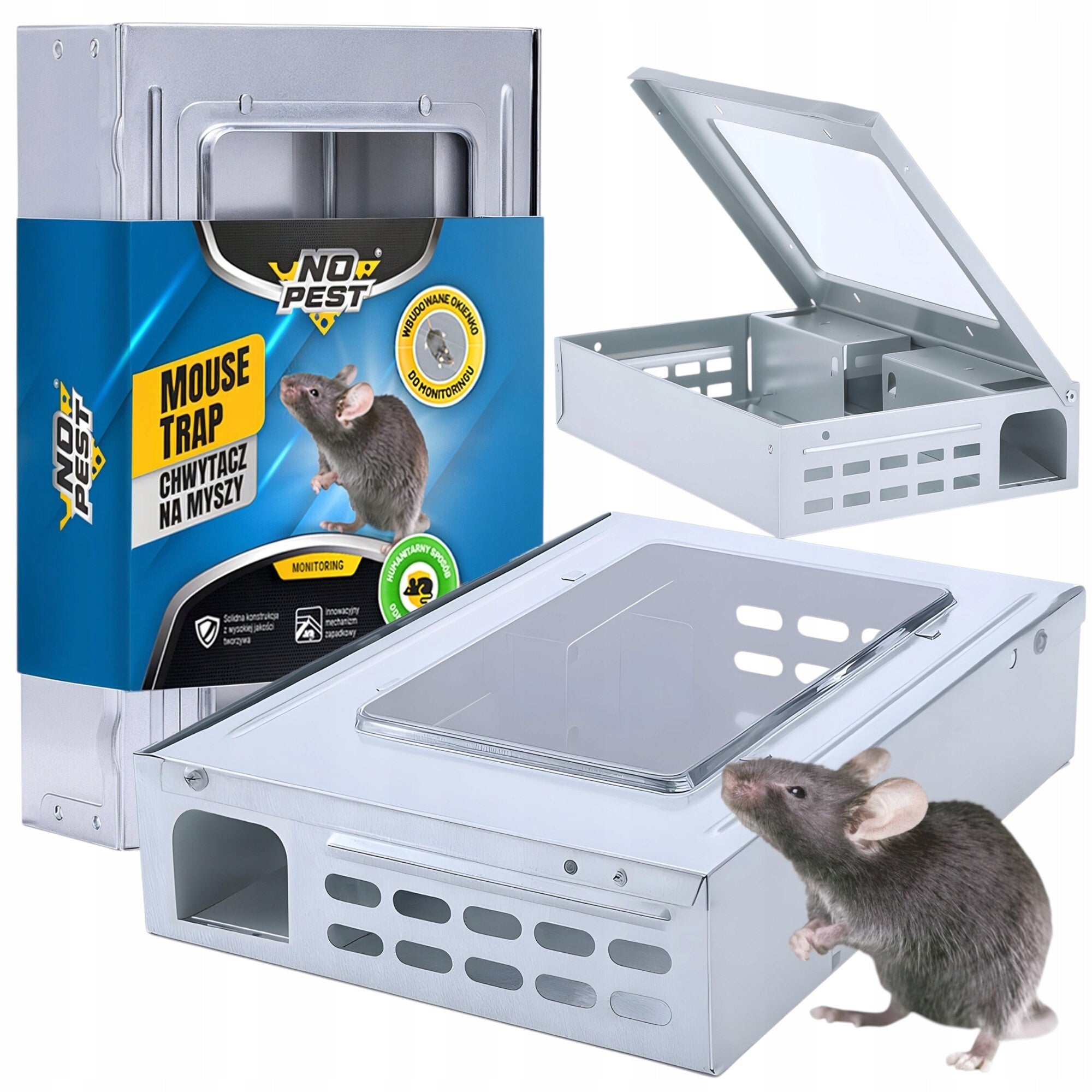 GERBIL LIVETRAP TRAP PAW FOR MICE AND RATS GRIPPER NO PEST