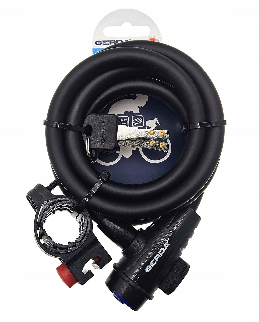 GERDA FLEX MAX 1800/12T BICYCLE LOCK WITH KEY Lock type key lock