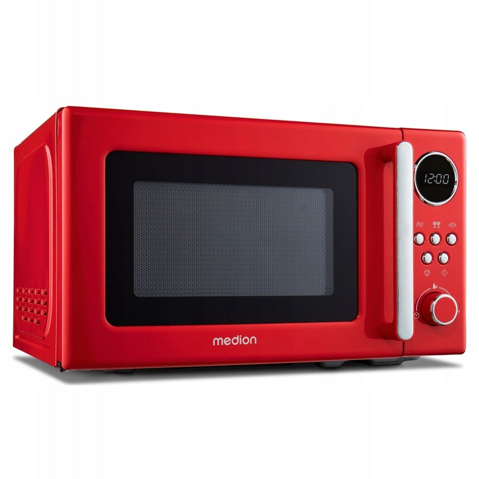 GERMAN Retro Microwave Oven 20 Liters, 800 W Microwave MEDION