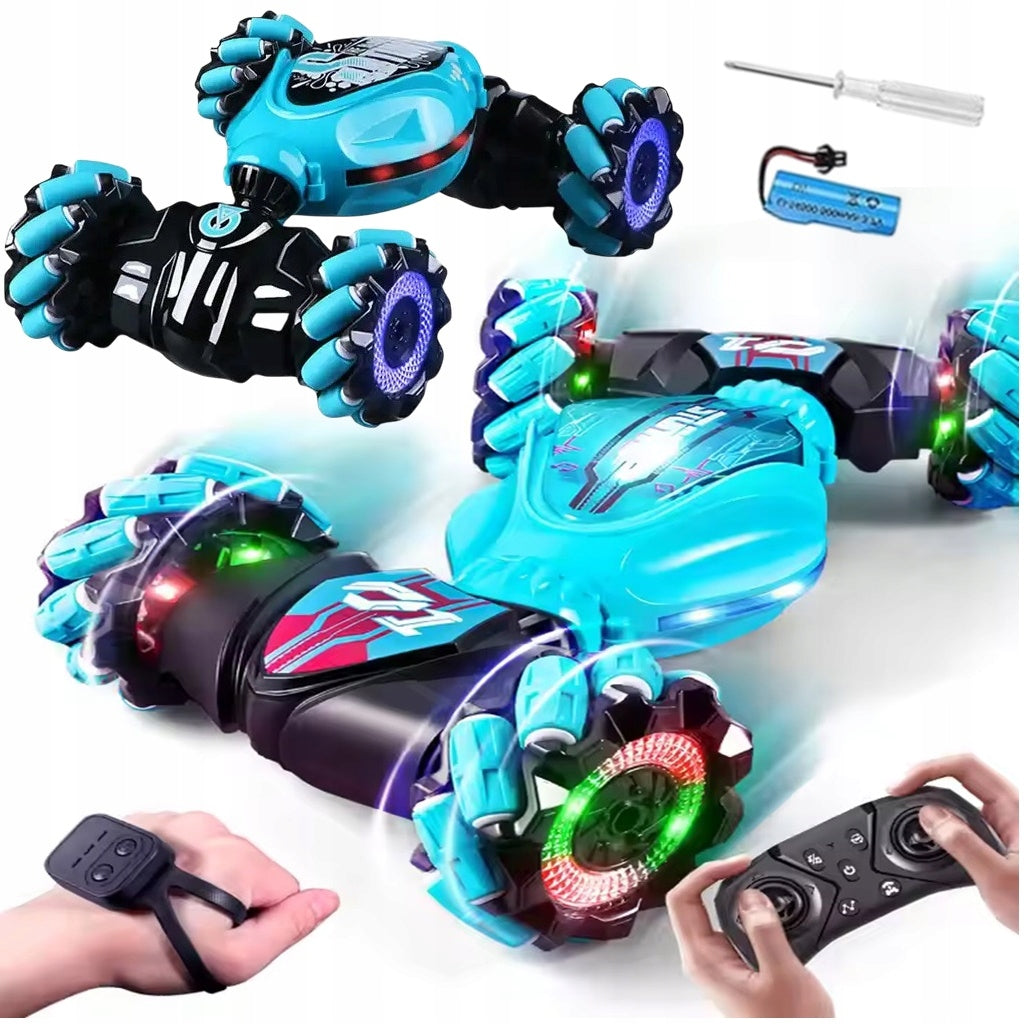 GESTURE CONTROLLED CAR + 2 x REMOTE CONTROL - AUTO 4X4 remote controlled ACCUMULATOR