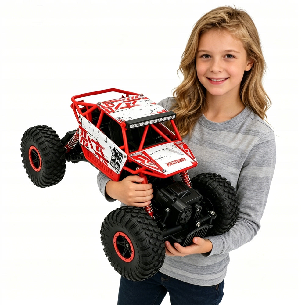 GIANT POWERFUL RC CAR 4X4 SUSPENSION 1:18 RED BABY NEW, unisex