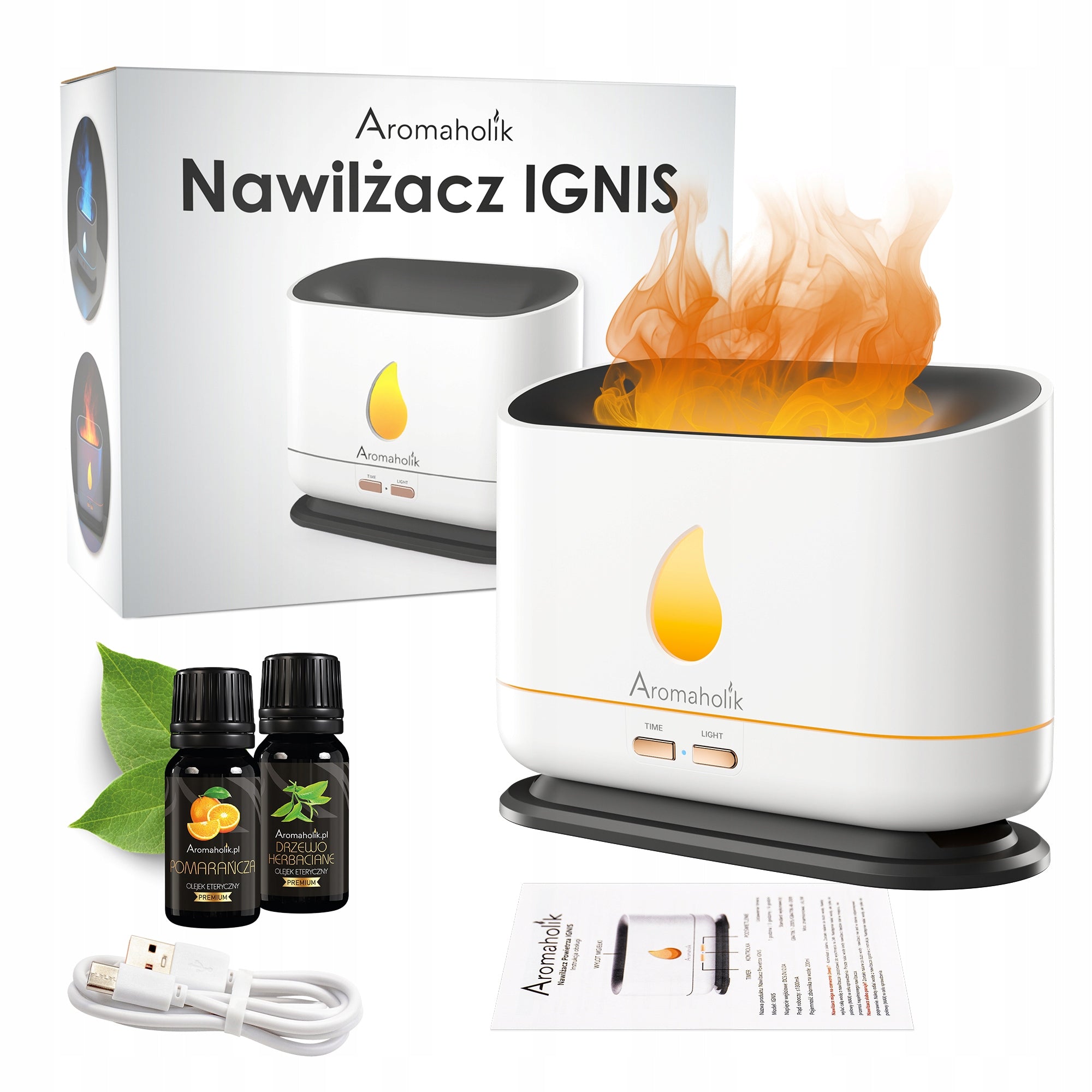 GIFT Air Humidifier For Essential Oils LED FLAME EFFECT