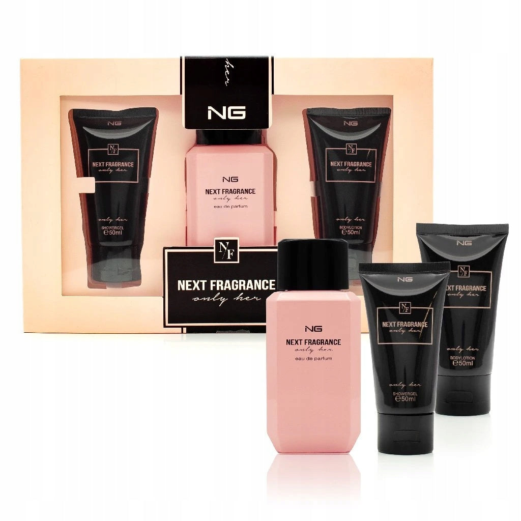 GIFT SET NEXT FRAGRANCE PERFUME 100 ML GEL LOTION Packaging status original