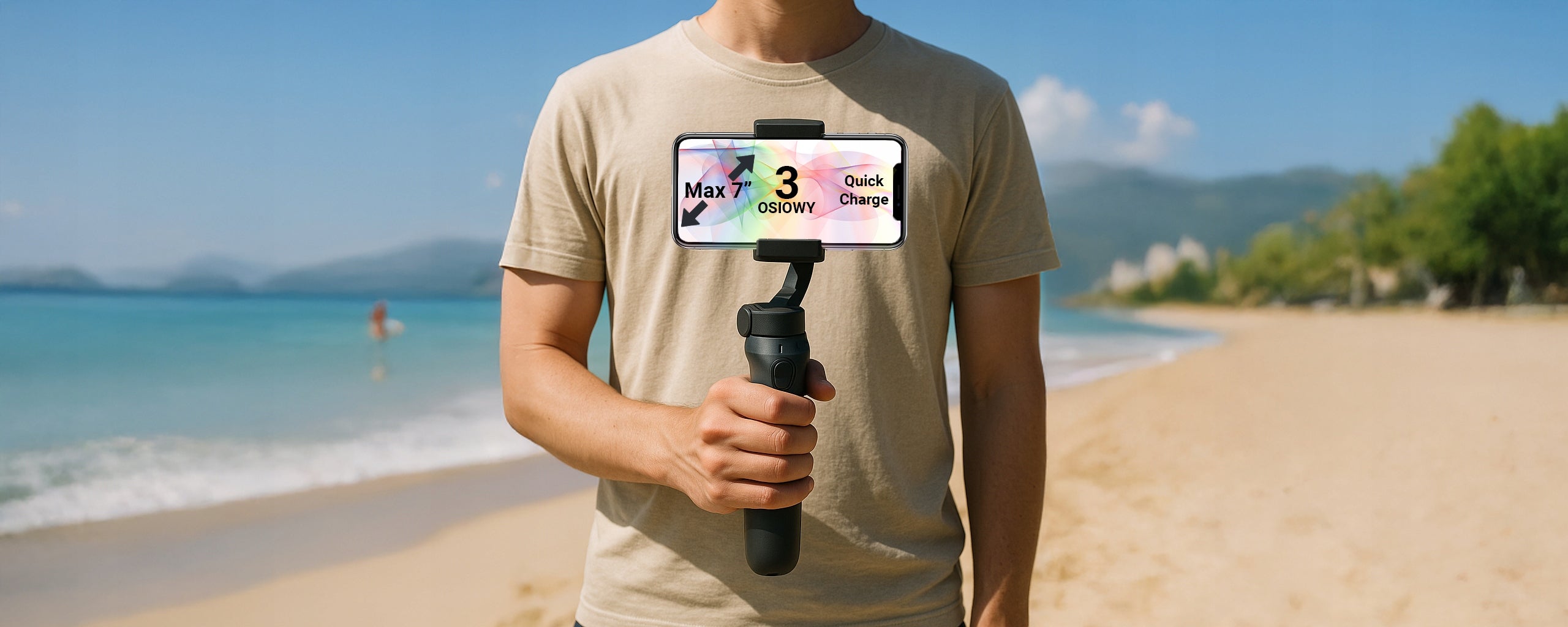 GIMBAL FOR PHONE HANDHELD IMAGE STABILIZER iOS ANDROID FOLDING SELFIE EAN (GTIN) 5900804129233