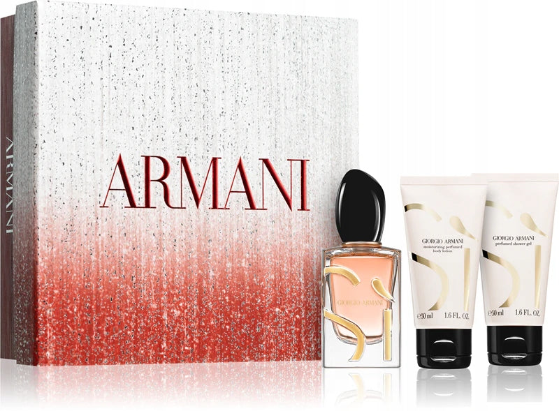 GIORGIO ARMANI SI set of 50 ml edp+50 ml powder gel+ 50 ml lotion