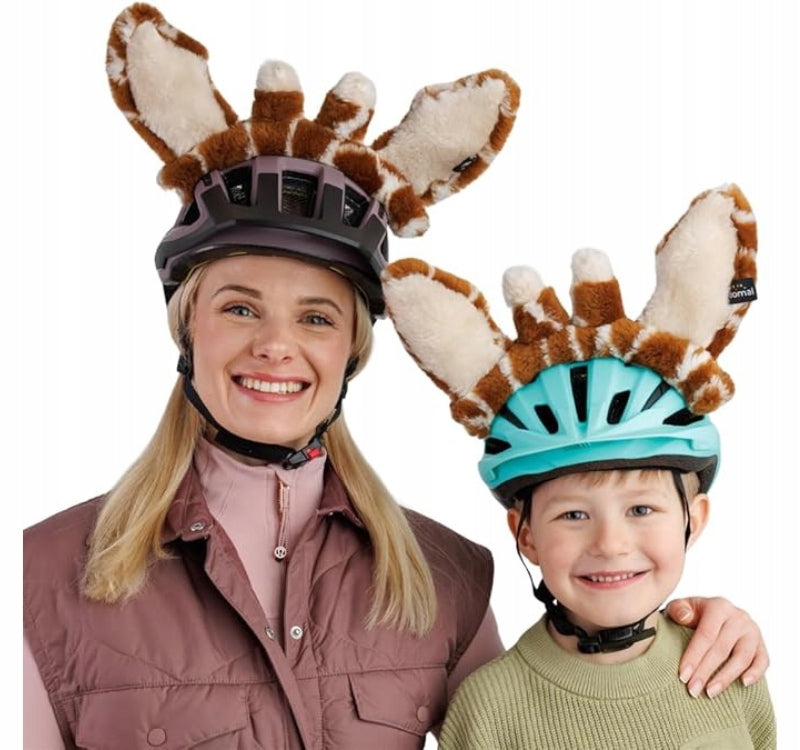 GIRAFFE bicycle helmet ornament for bike scooter ski Velcro Manufacturer no brand