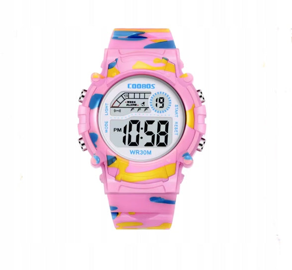 GIRLS' WATCH YOUTH SPORTS DIGITAL PINK