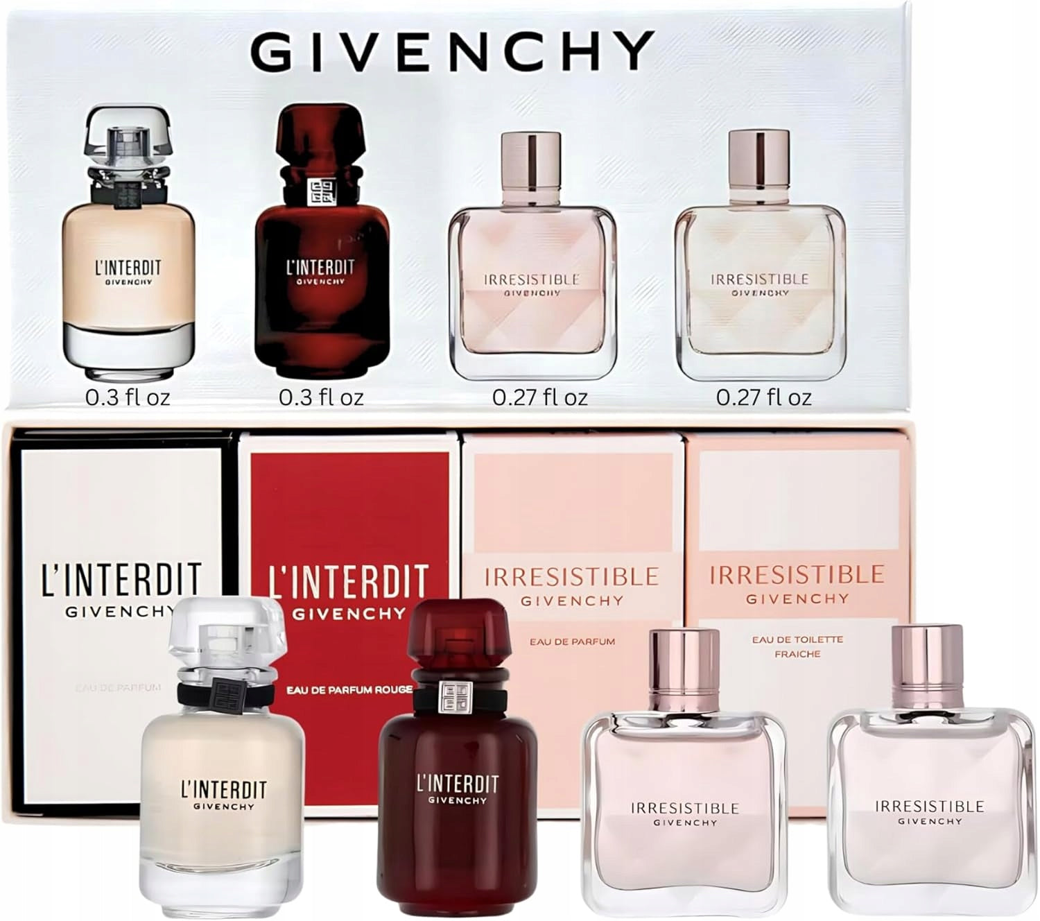 GIVENCHY IRRESISTIBLE EDT FRAICHE EAU DE TOILETTE MINIATURE 8 ml CARTON Packaging status original