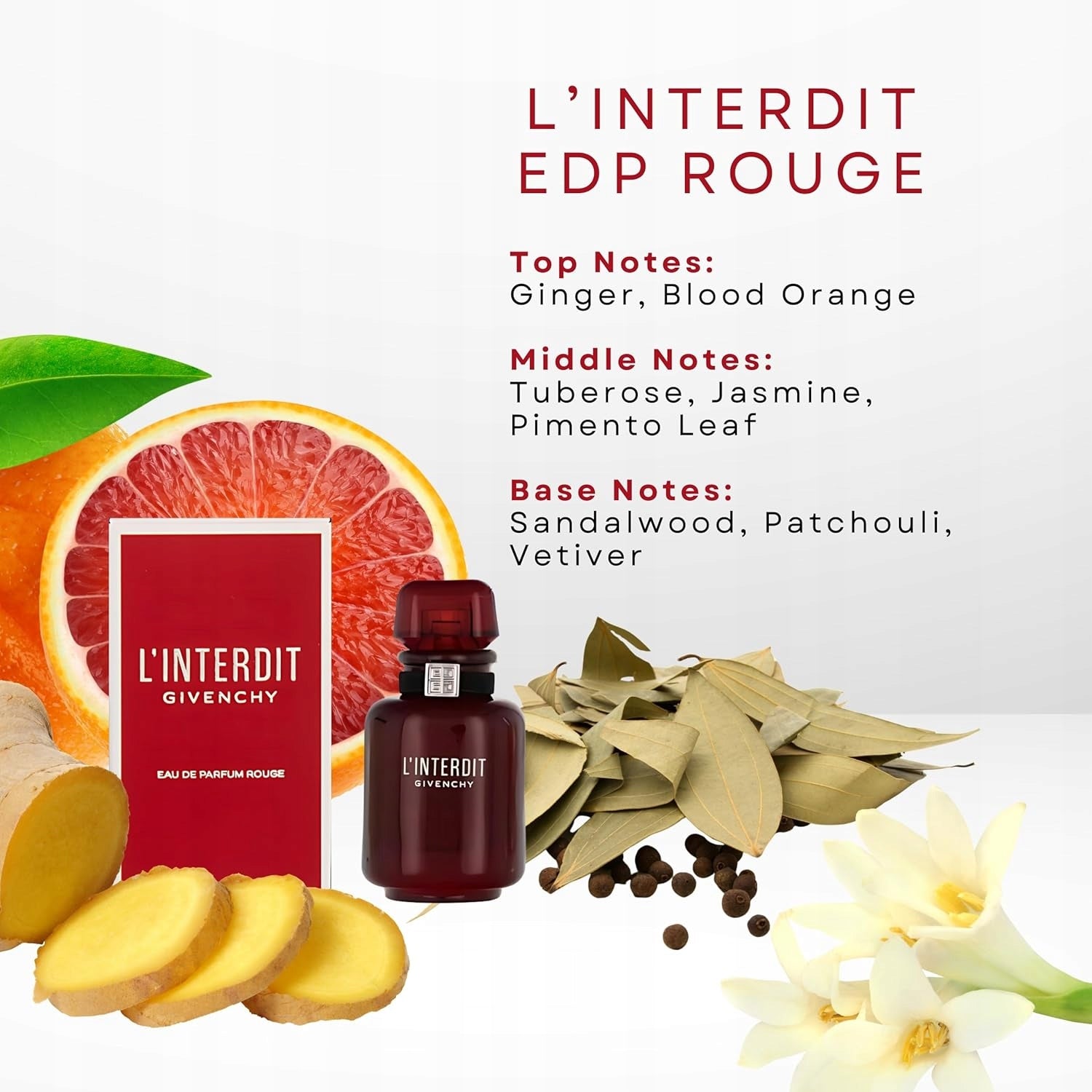 GIVENCHY L'INTERDIT ROUGE EDP EAU DE PARFUM MINIATURE 10 ml CARTON